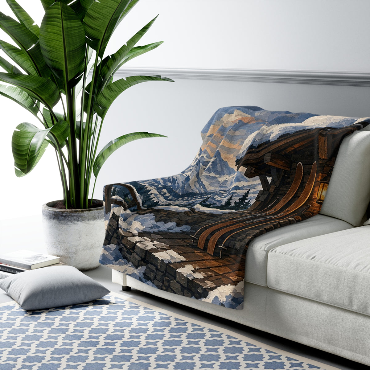 Ski Chalet Sherpa Throw