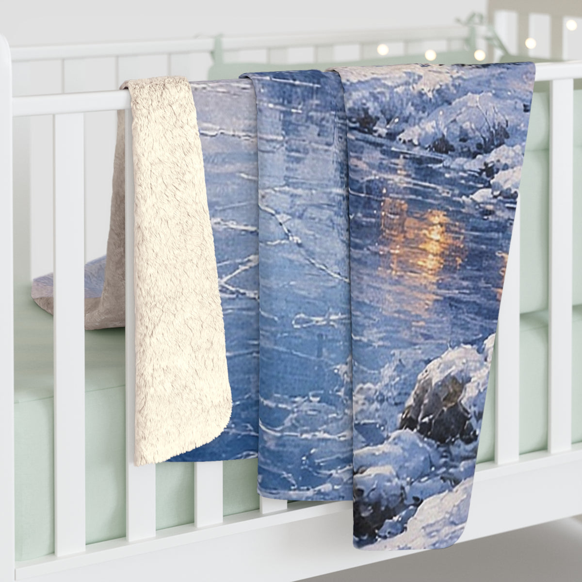Ice Lake Cabin Sherpa Throw