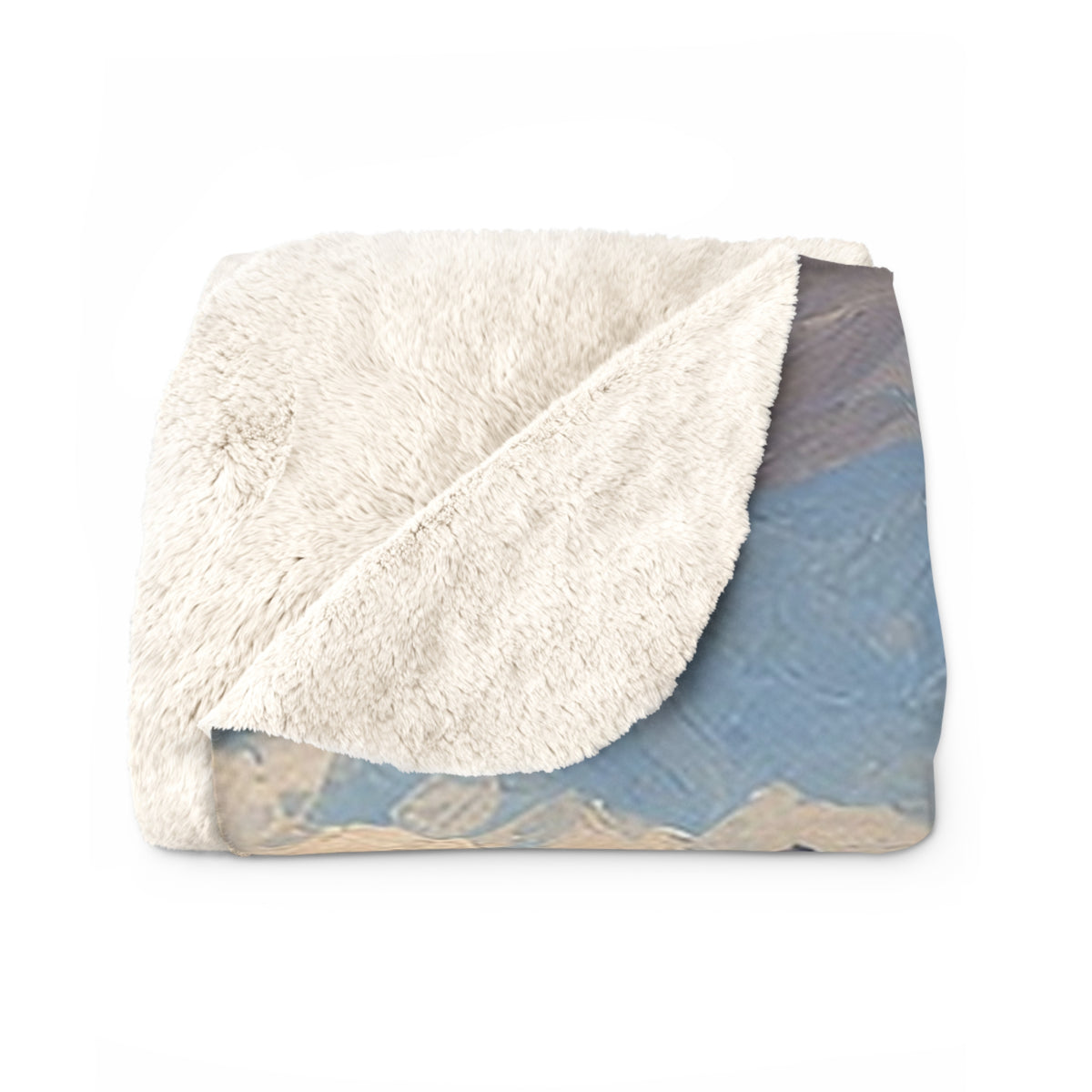 Mountain Overlook Cabin Sherpa Throw