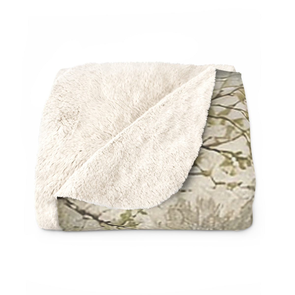 Spring Thaw Creek Cabin Sherpa Throw