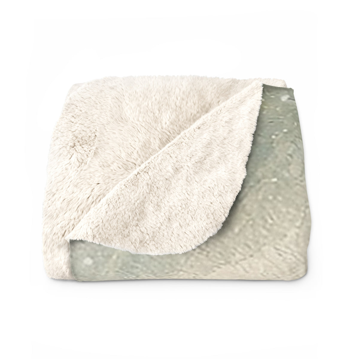 Snowfall Pines Sherpa Throw