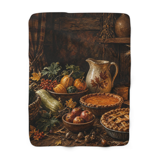 Thanksgiving Kitchen Sherpa Throw