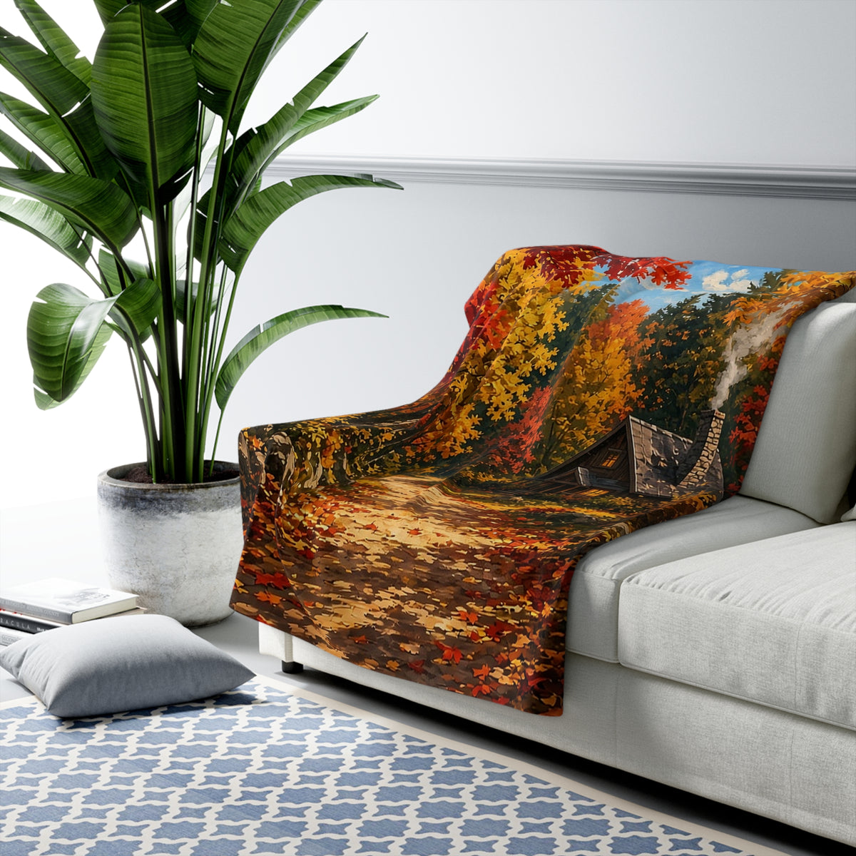 Maple Path Cabin Sherpa Throw