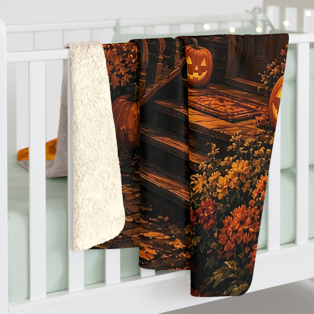 Harvest Moon Porch Sherpa Throw