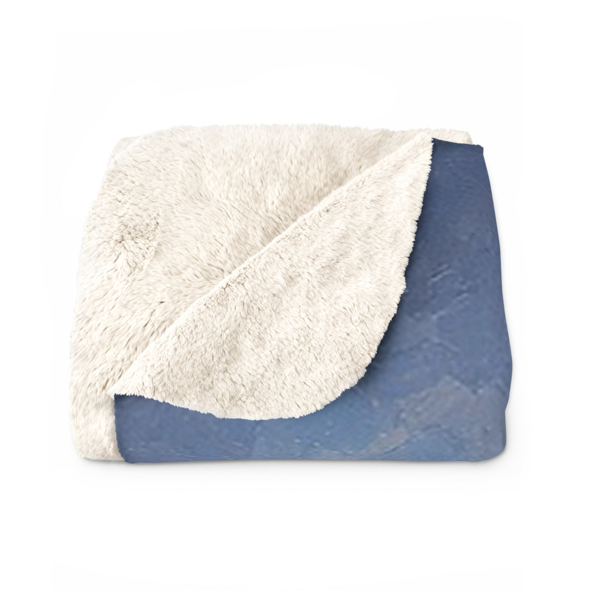 Lit Cottage in Snow Sherpa Throw