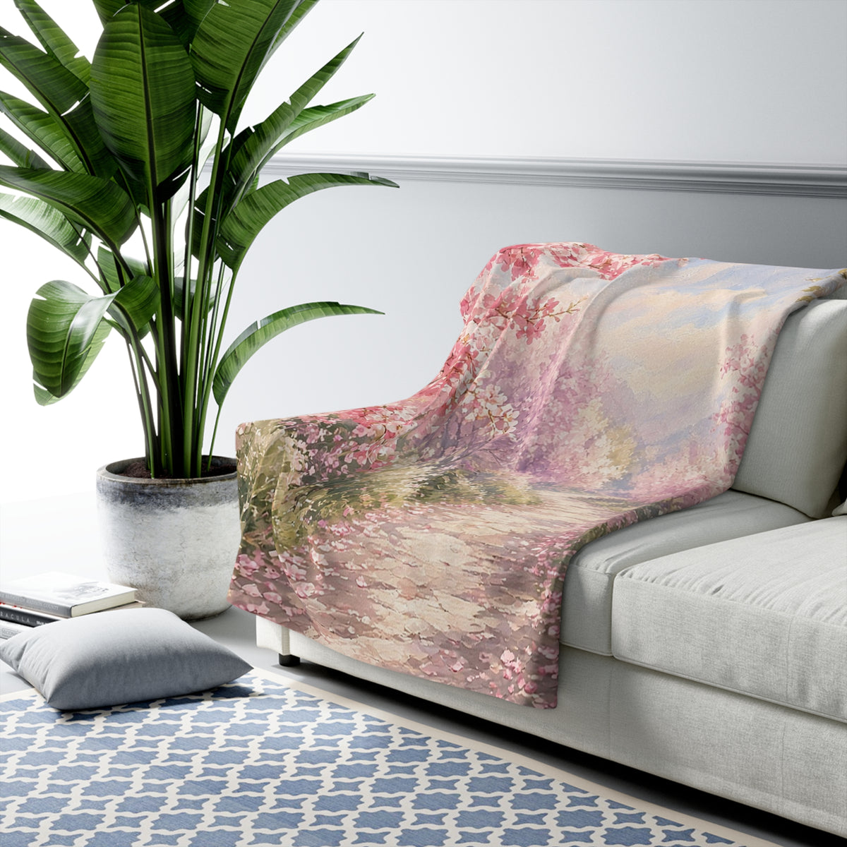 Blossom Path Sherpa Throw