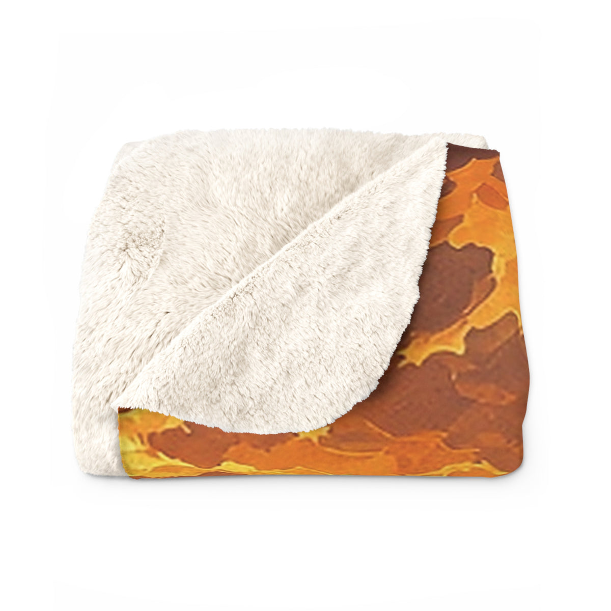 Autumn Lake Cabin Sherpa Throw