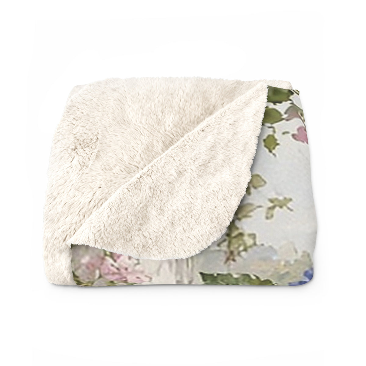Coastal Grandmother Porch Sherpa Throw