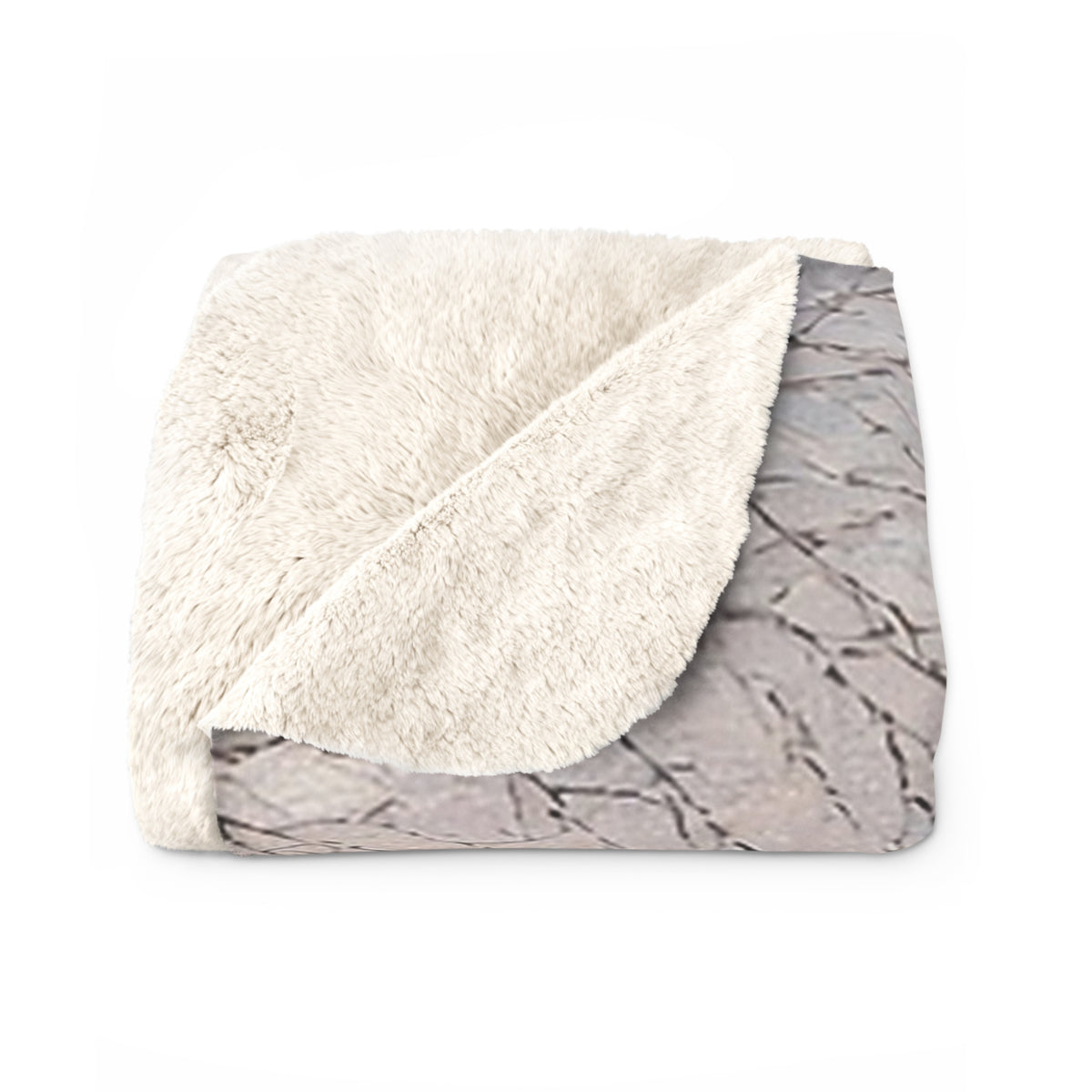 Nordic Cabin Snow Sherpa Throw