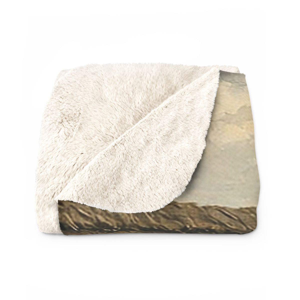 Emerald Countryside Cottage Sherpa Throw