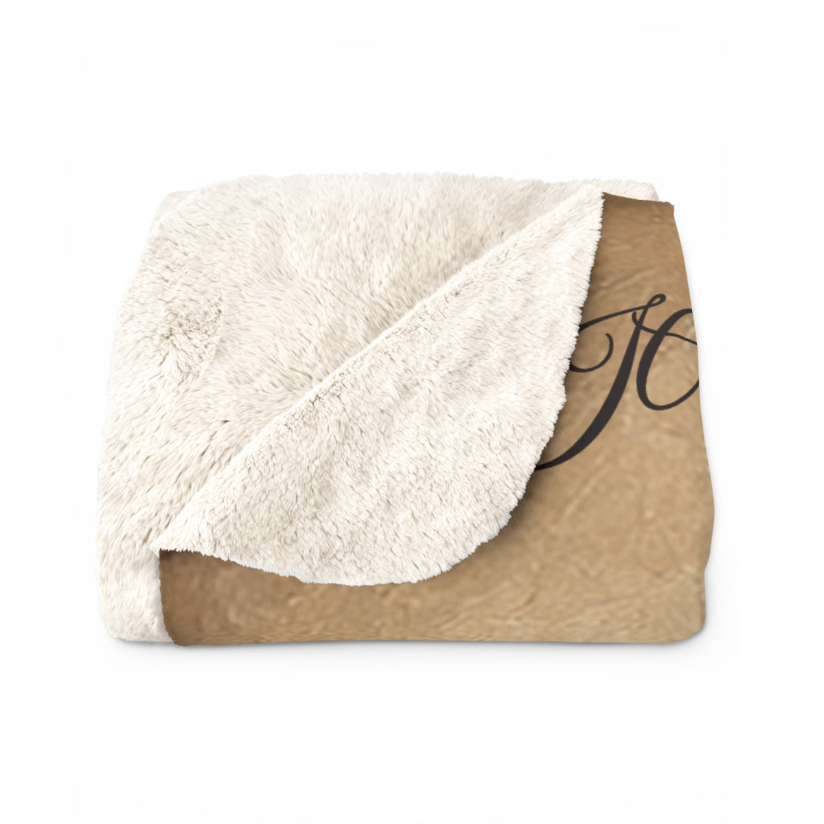 Personalized Couple Names Fireplace Sherpa Throw