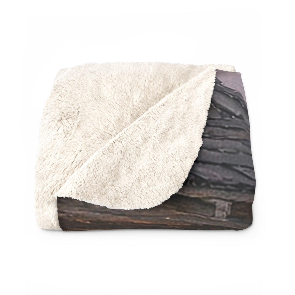 Beach Cottage Dusk Sherpa Throw