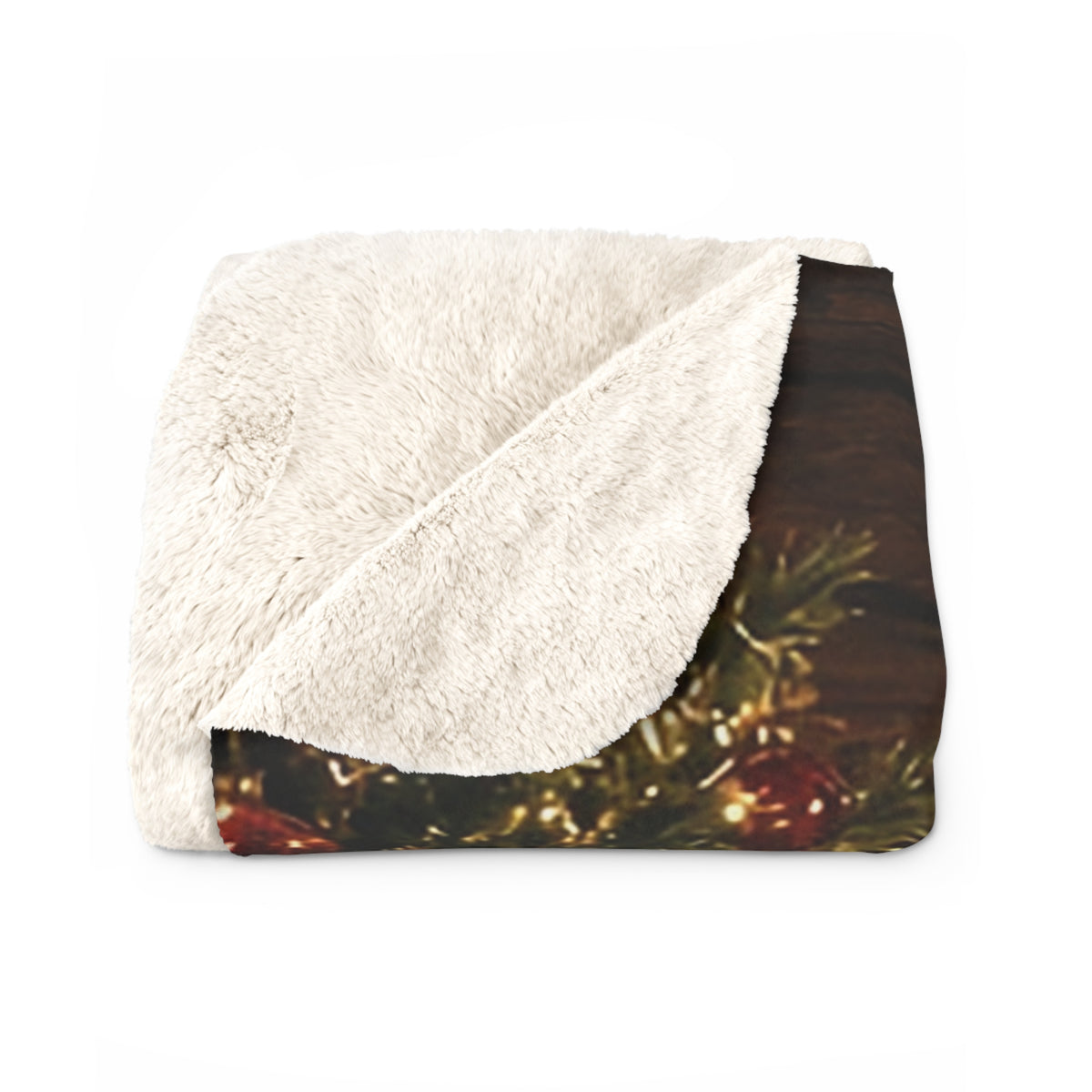 Lodge Christmas Tree Sherpa Throw