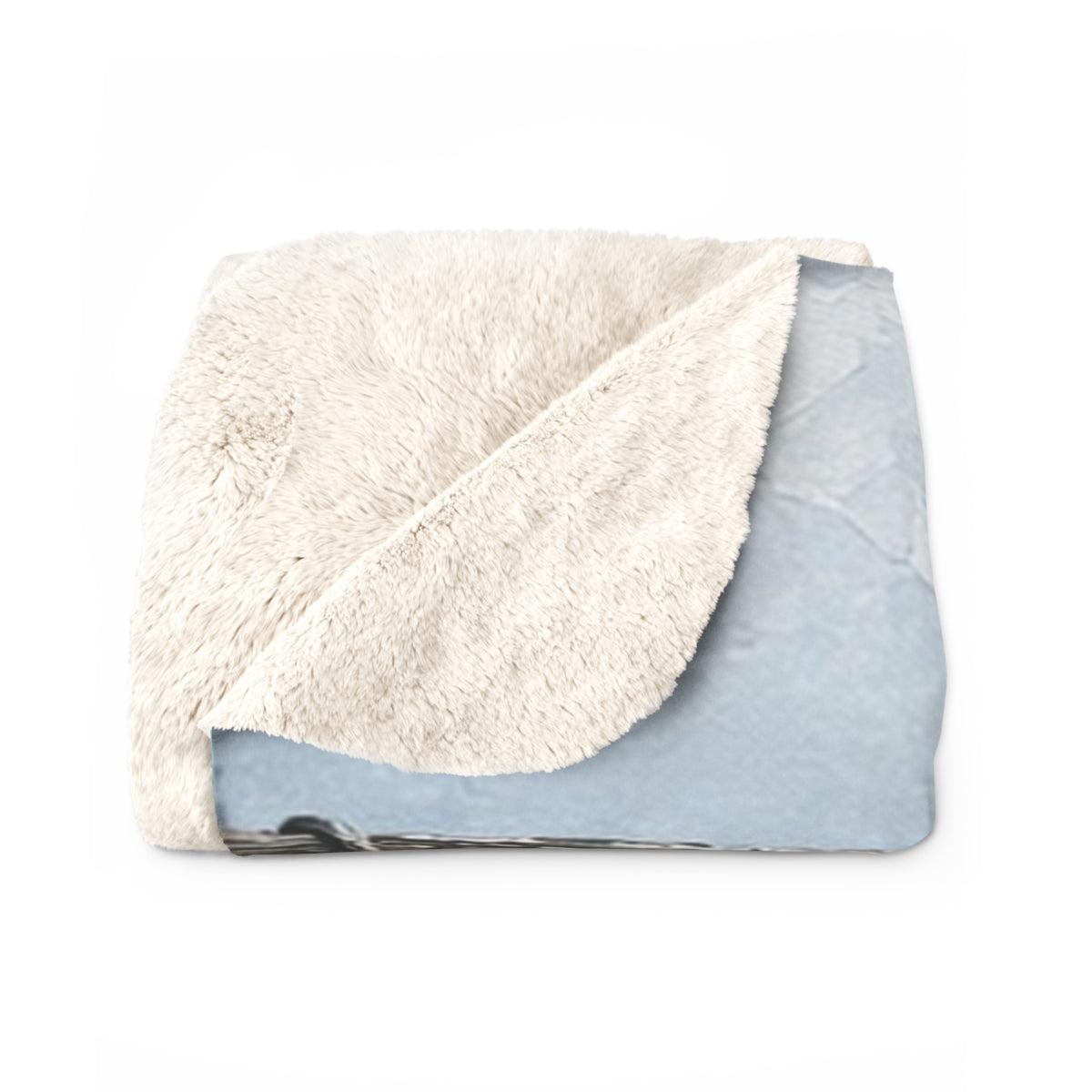 Personalized Cabin Trail Sign Sherpa Throw