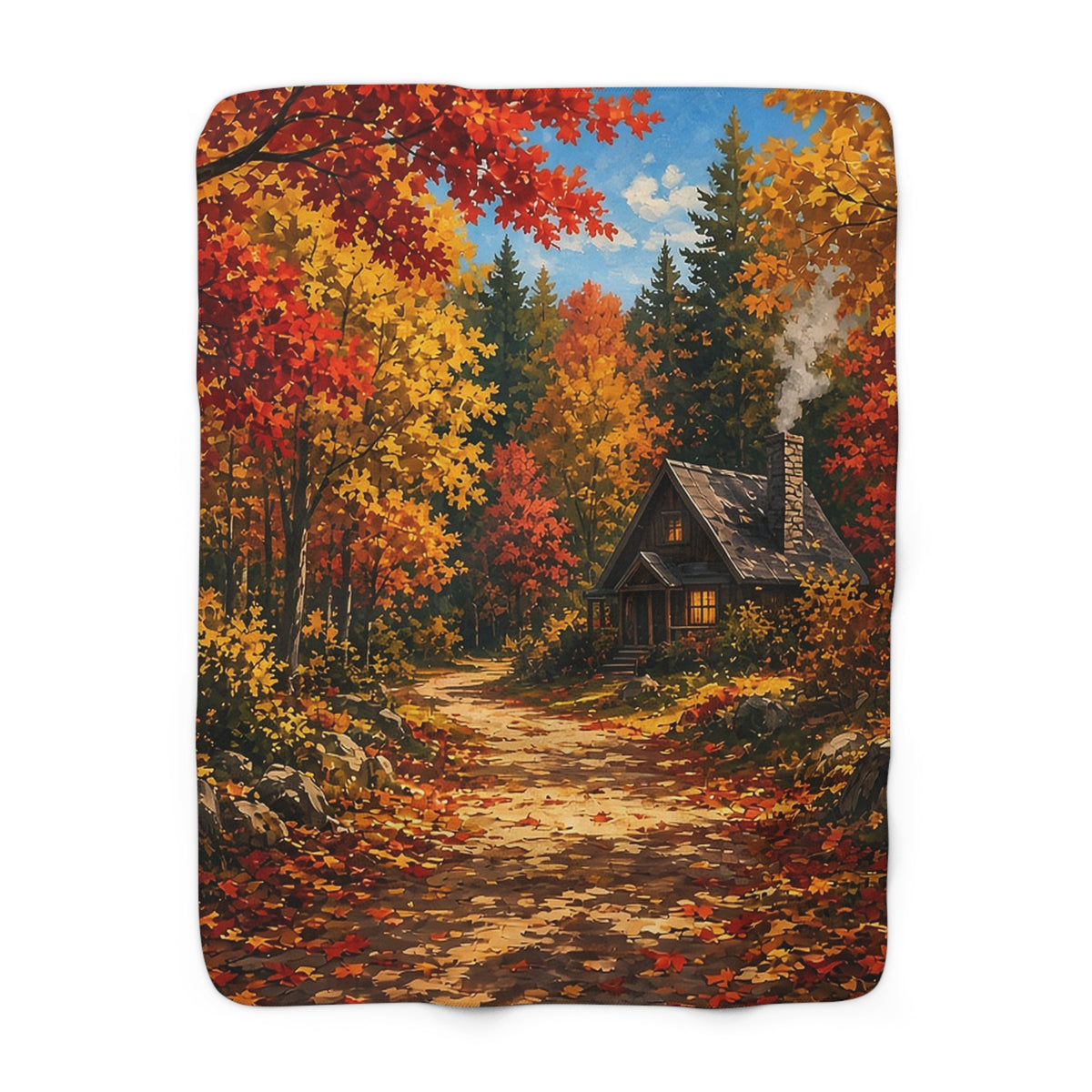 Maple Path Cabin Sherpa Throw